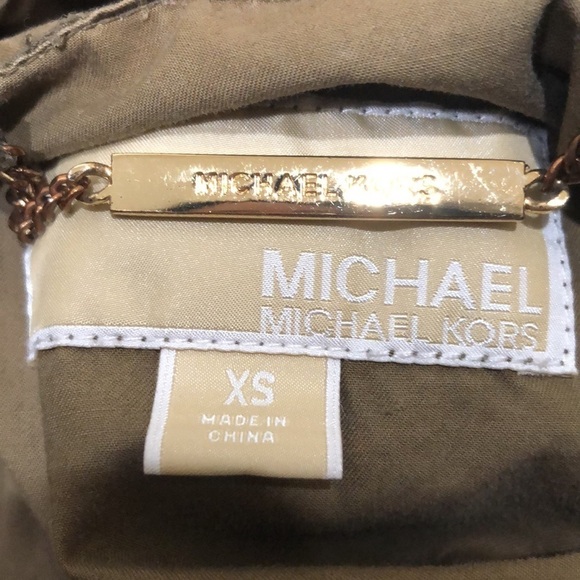MICHAEL Michael Kors Military Jacket Size XS Olive Green - Picture 6 of 10